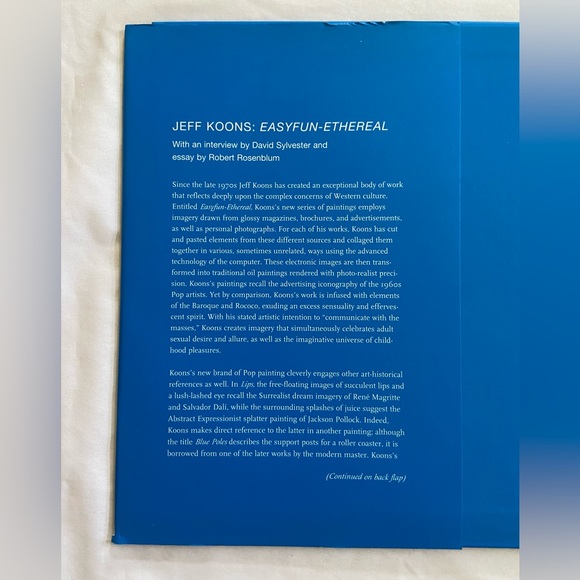 JEFF KOONS 2003 Easyfun Ethereal Art Exhibit Catalog Hardcover Book - Picture 4 of 8